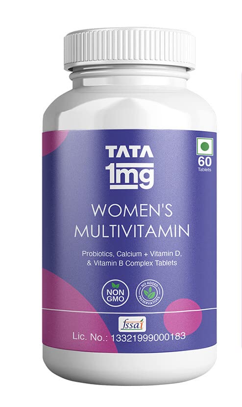 Tata 1mg Women Multivitamin Veg Tablet (Bottle of 60 Tablets)